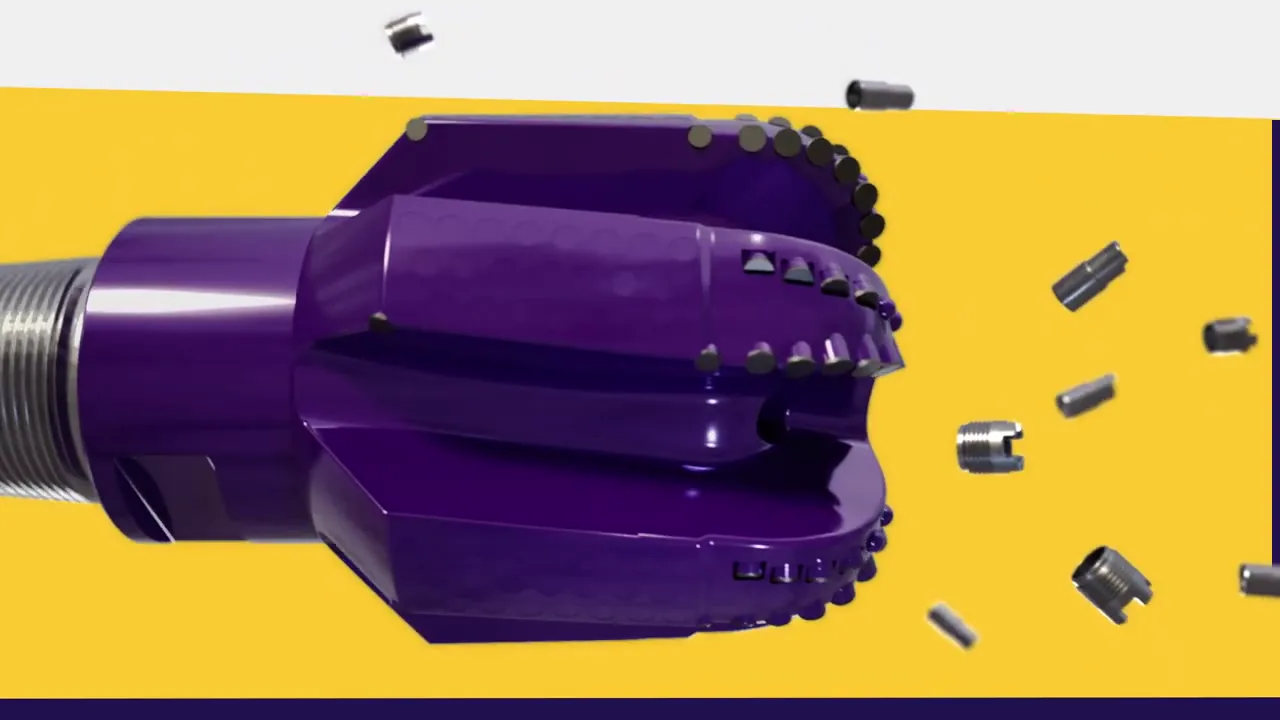 Exploded view of a drill bit cutter assembly