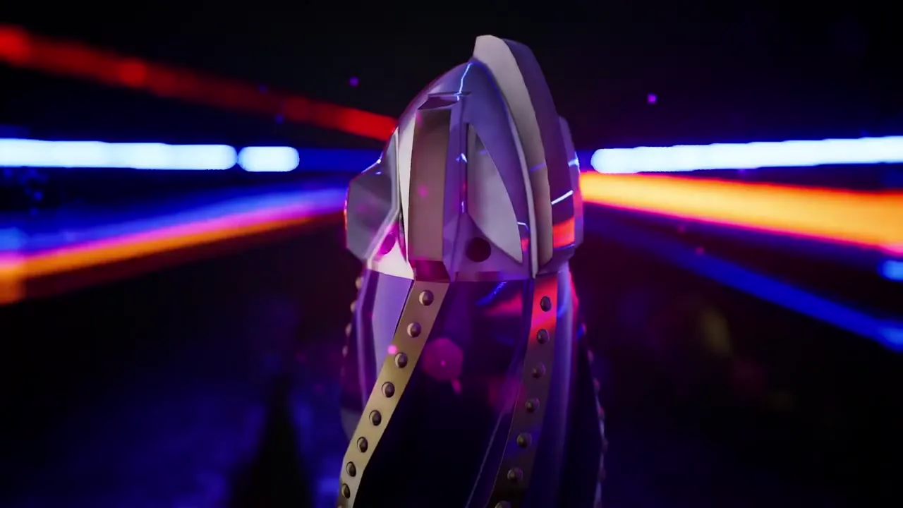 Premium technical animation frame showing a machined product component with cinematic lighting