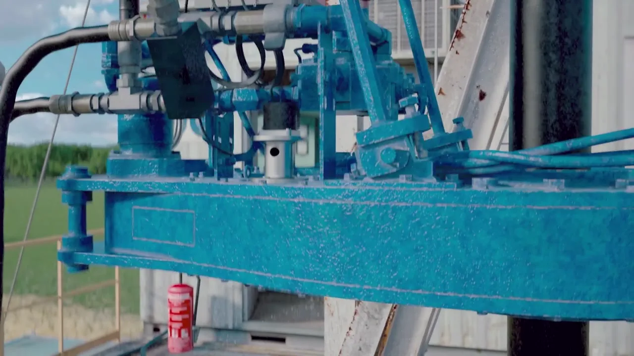 Render of a TenaciousTorque rig drive in its working environment